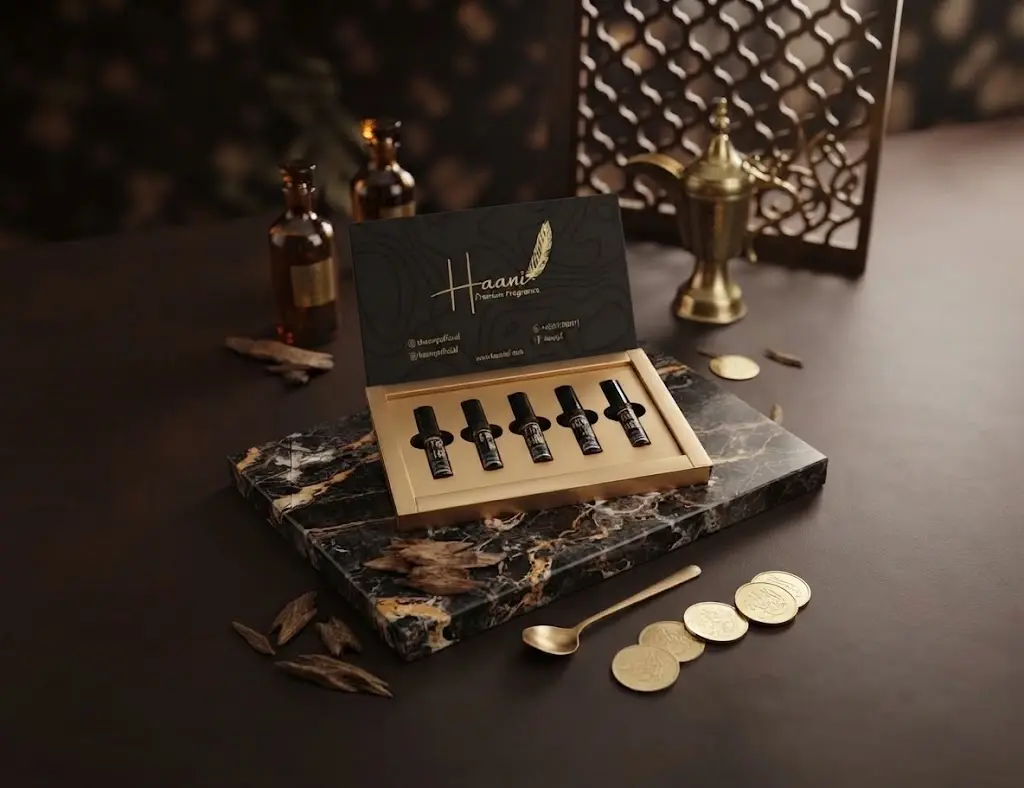 HAANI Signature Edition — 5-in-1 Luxury Perfume Gift Box